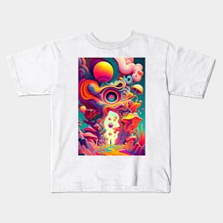 Vibrant Psychedelia Kids T-Shirt